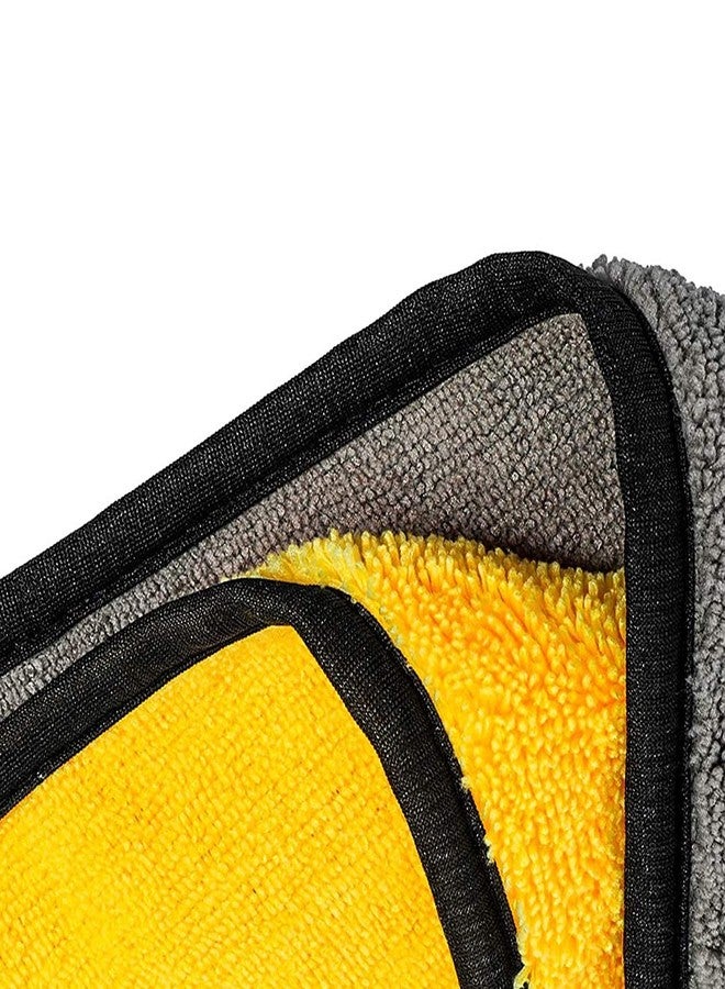 Rexez Heavy Microfiber Cloth for Car Cleaning and Detailing, Double Sided, Extra Thick Plush Microfiber Towel Lint-Free, 800 GSM (Size 40cm x 40cm)(Pack of 3) - Image 2